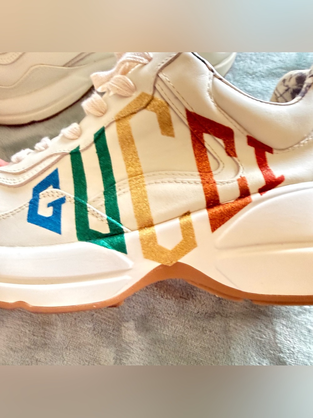 ✨ Authentic Gucci Rhyton Leather Sneakers ✨